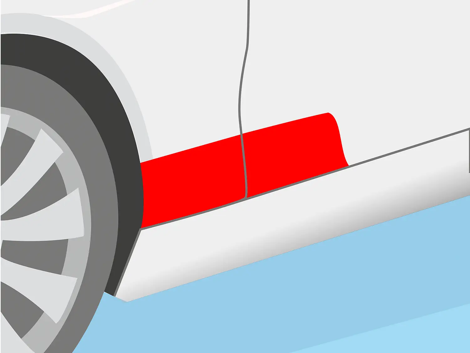 Băng keo chuyên dụng của tesa dùng để bảo vệ vĩnh viễn bề mặt xe