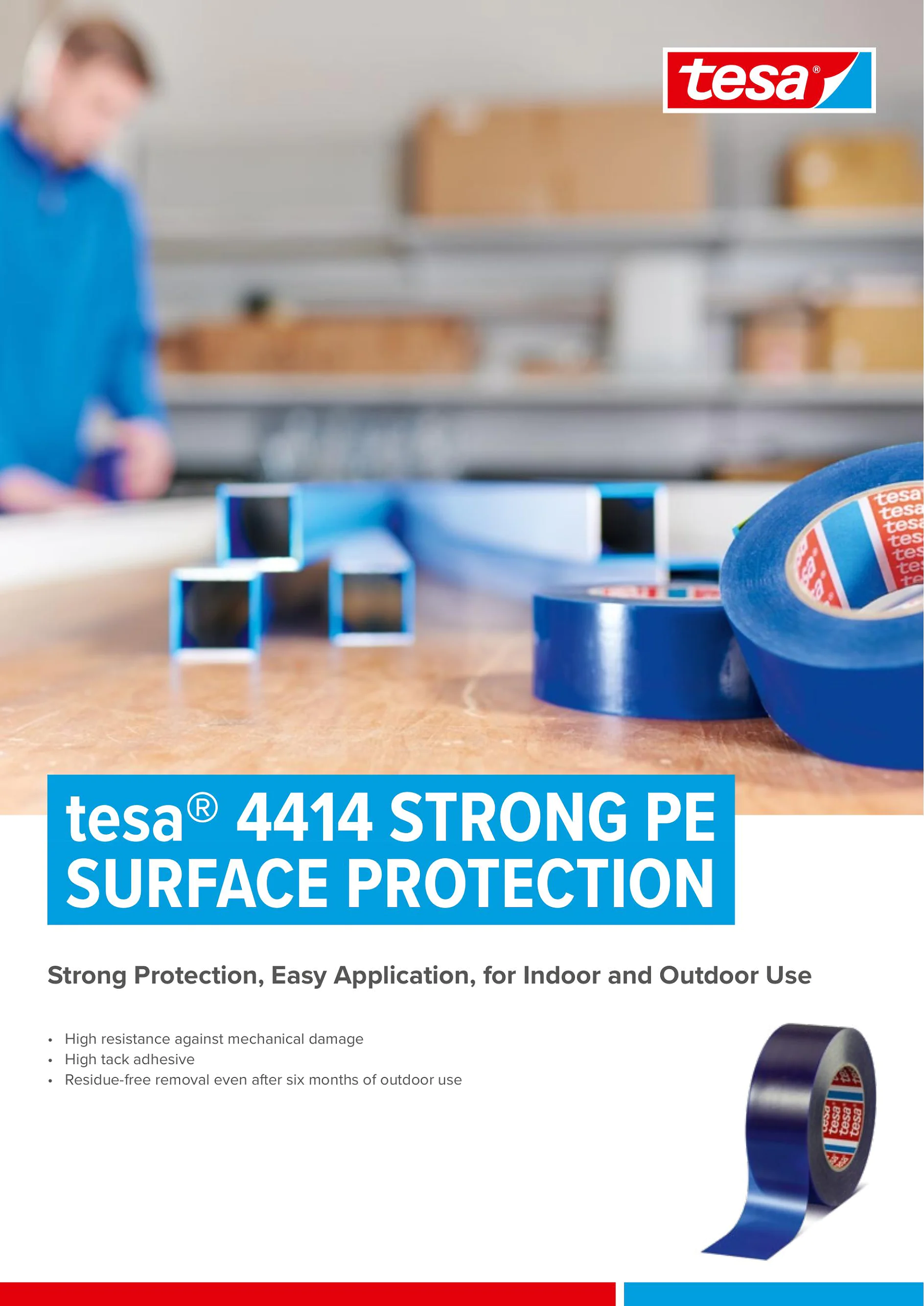 tesa® 4414 Robust PE Surface Protection Flyer