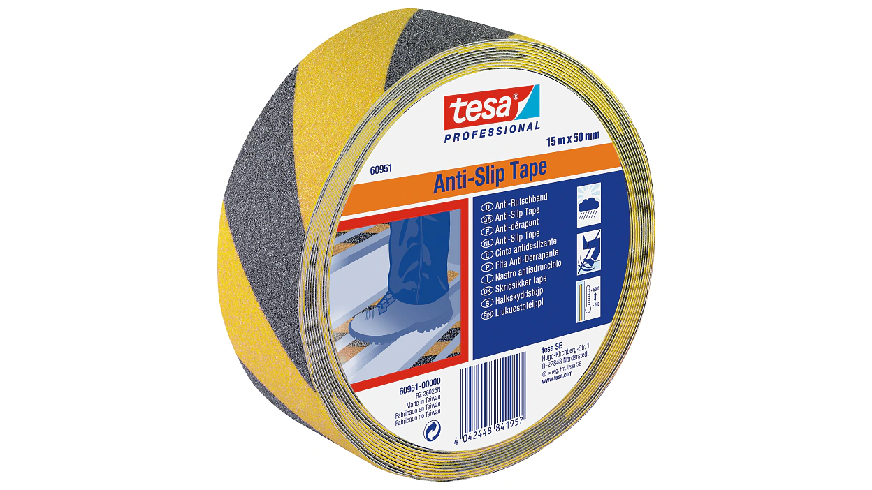 [en-en] tesa Professional Anti-slip tape black/yellow