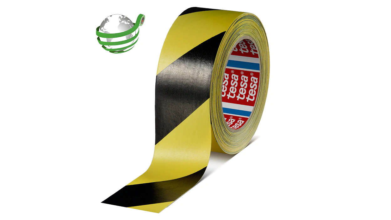 tesa-06660-printed-cloth-tape-tesa-4660-066600001300-black-yellow-pr-with-marker